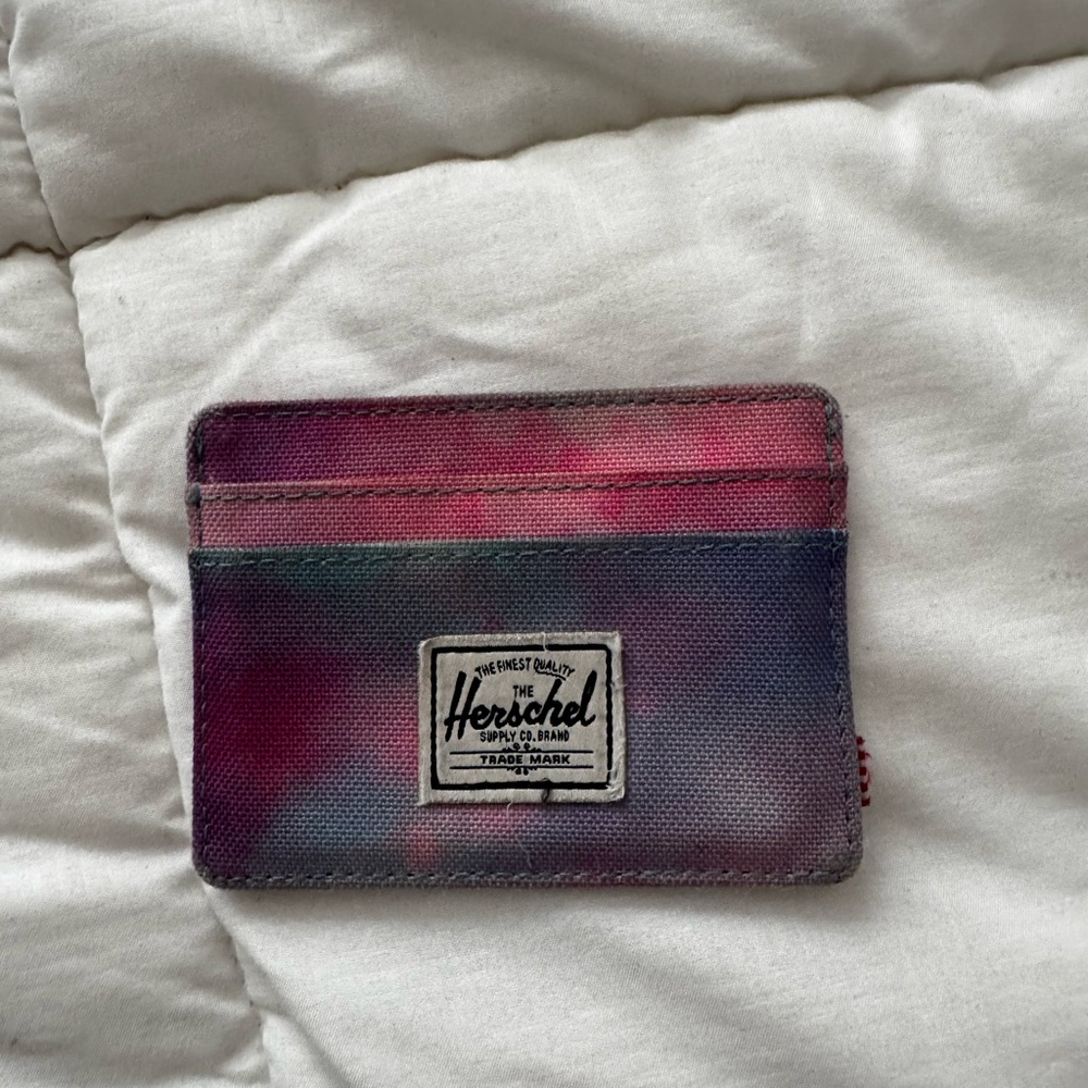 Herschel Supply Company Purple Tie-Dye Cardholder